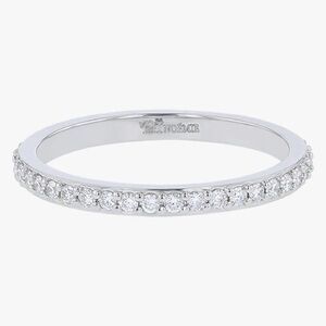 18K White Gold Diamond Band